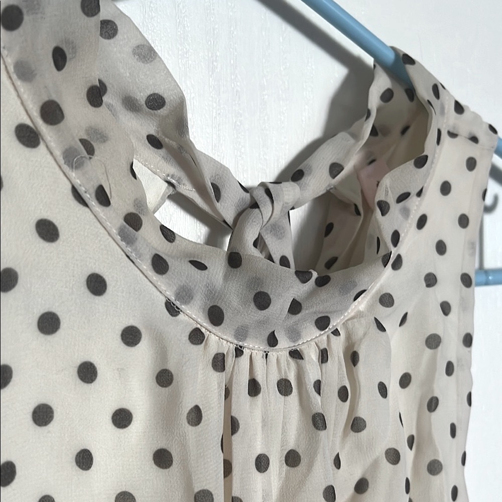 Anthropologie Staci Frati Sweet Pea Polka Dress - Black and Cream size Medium - Picture 10 of 12